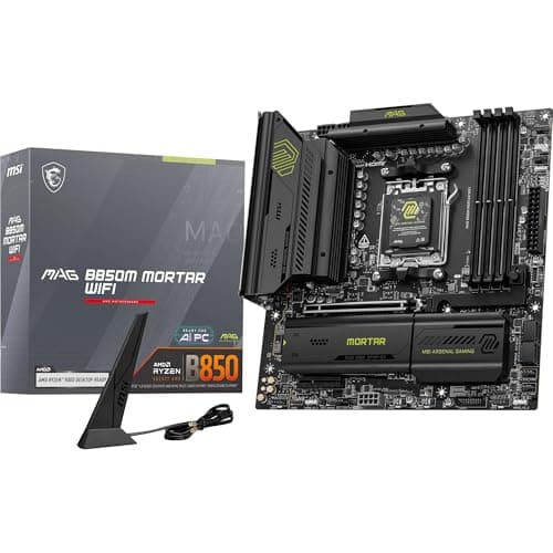 MSI MAG B850M MORTAR WIFI Motherboard, mATX - Ryzen 9000/8000/7000, AM5