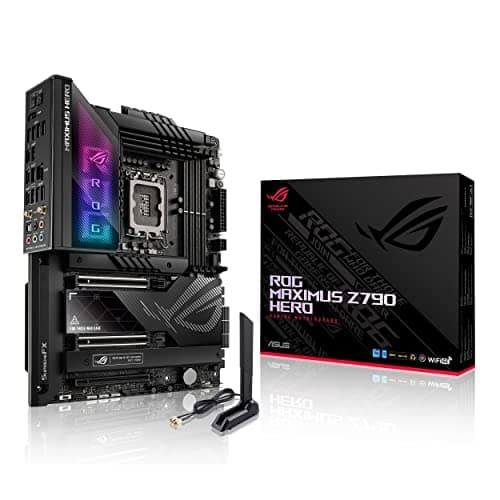 ASUS ROG Maximus Z790 Hero WiFi6E LGA 1700(Intel 14th,13th&12th Gen) ATX Gaming Motherboard(PCIe 5.0,DDR5,20+1power Stages,2.5Gb LAN, Bluetooth V5.2,2X Thunderbolt 4 Ports,5xM.2, Thunderbolt 4/USB4)