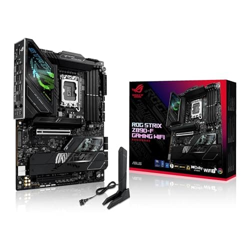 ASUS ROG STRIX Z890-F GAMING WIFI Intel Z890 LGA1851 DDR5 8600 DP HDMI 2xUSB4 5x M2 USB3.2 WiFi 7 + BT AURA RGB 2.5Gbit LAN ATX 16+1+2+2 Power Phases, Thunderbolt 4, DIMM FIT, M.2 Q-Release