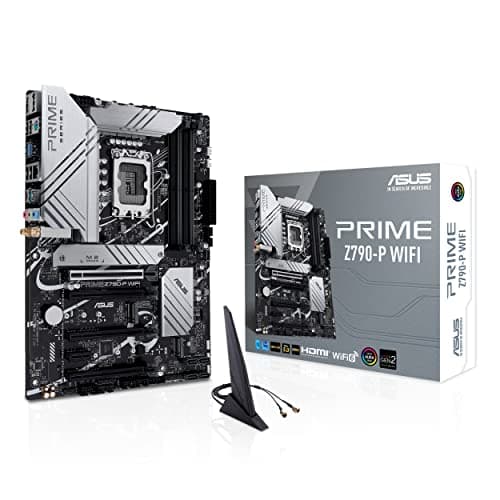 Asus Prime PRIME Z790-P WIFI Gaming Desktop Motherboard - Intel Z790 Chipset - Socket LGA-1700 - ATX - Core, Pentium Gold, Celeron Processor Supported - 128 GB DDR5 SDRAM Maximum RAM - DDR5-7200/PC5-5